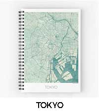 Tokyo Map City Art Posters