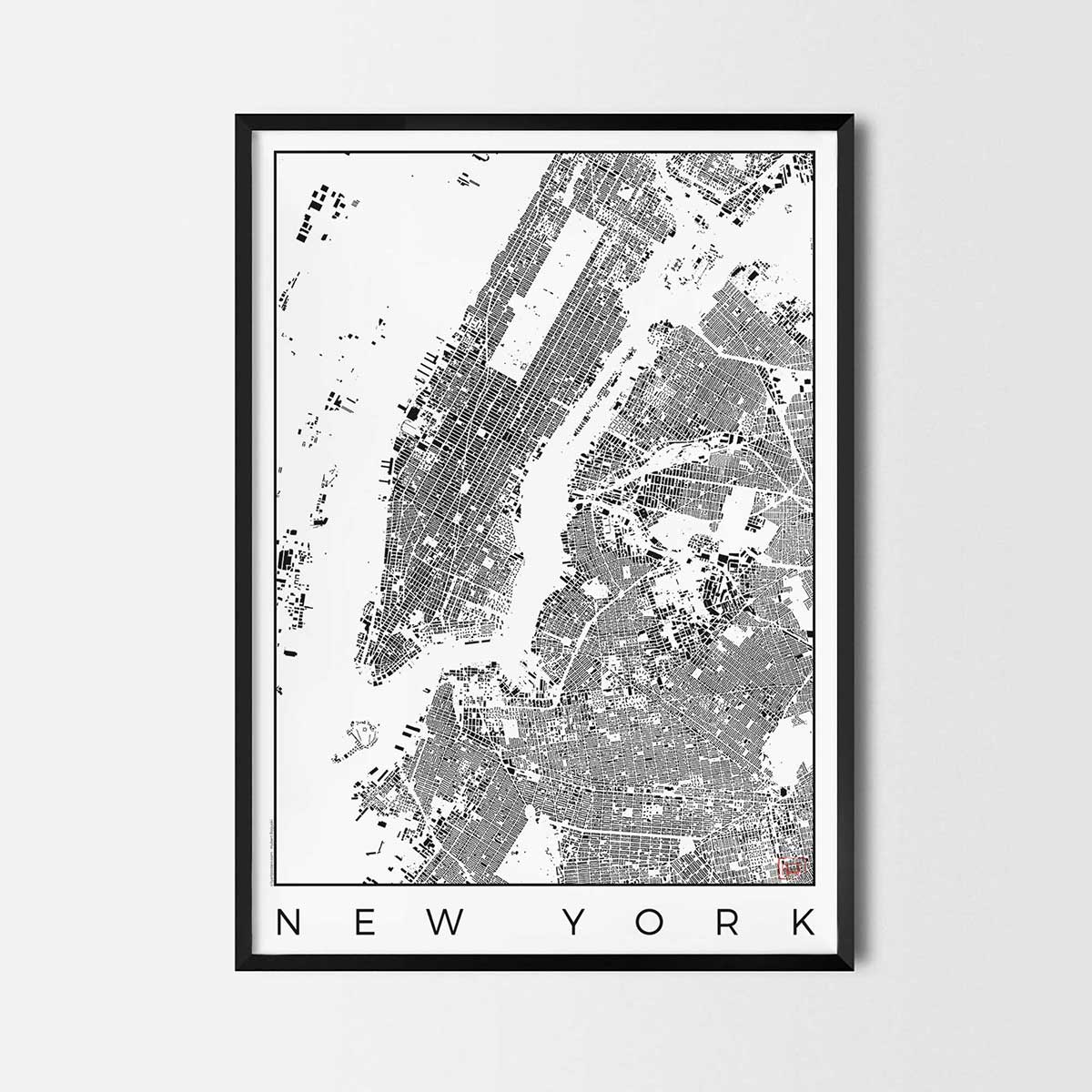 New York Schwarzplan Urban Plan city map art posters map posters city art prints city posters schwarzplan