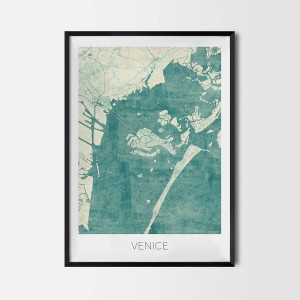 Venice art posters city map