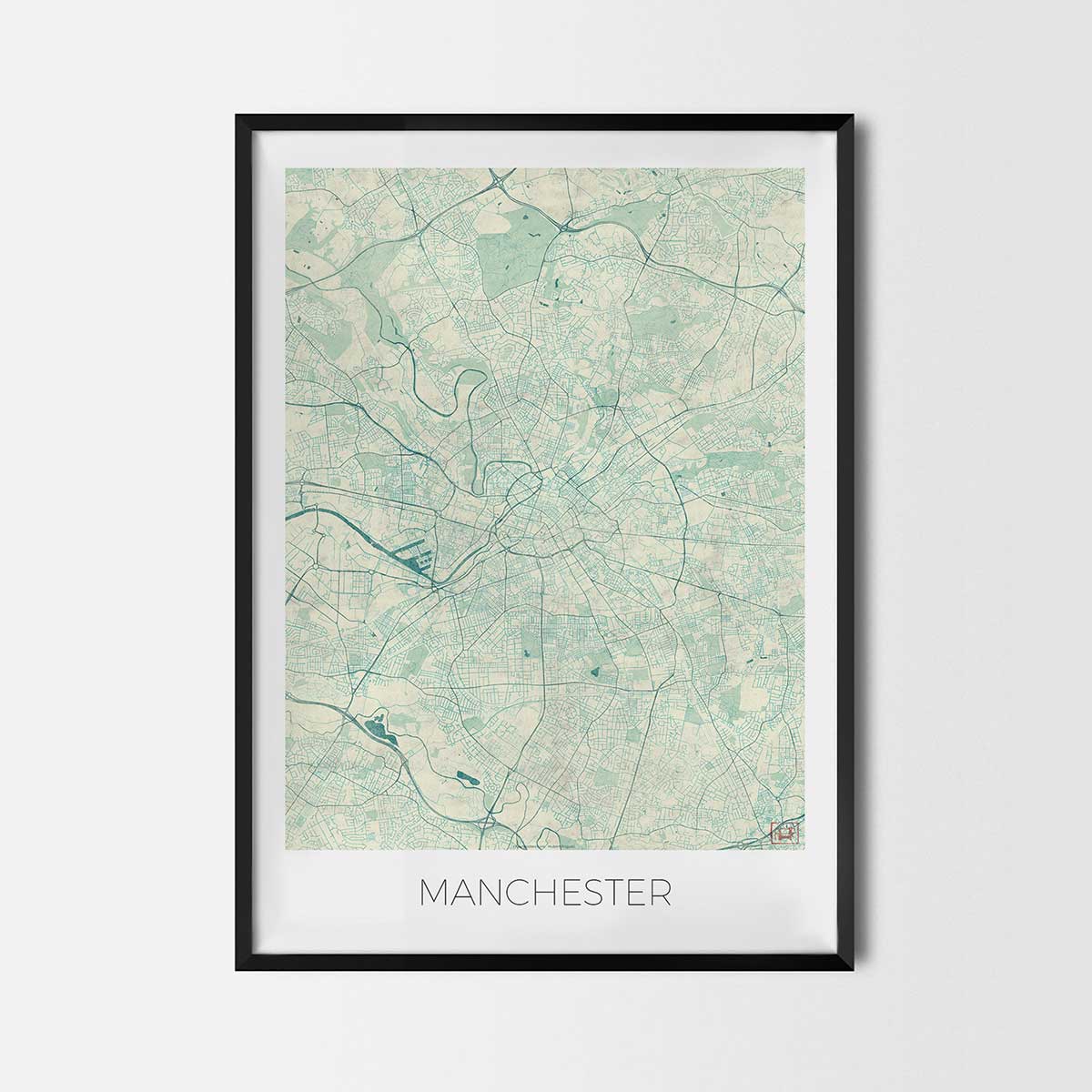 Manchester art posters city map art posters map posters city art prints city posters