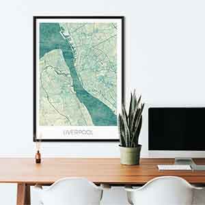 Liverpool gift map art gifts posters cool prints neighborhood gift ideas